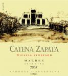 Bodega Catena Zapata - Malbec Mendoza Nicasia Vineyard 2019